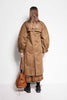 East Element Trench - Doubled breasted trench in tobacco