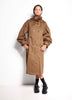 East Element Trench - Doubled breasted trench in tobacco