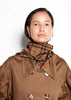 EAST ELEMENT TRENCH - DOUBLE BREASTED PLEAT SLEEVE TRENCH IN TOBACCO