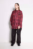 Compass Rose Shirt - Unisex button up shirt in pink check print