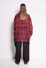 Compass Rose Shirt - Unisex button up shirt in pink check print