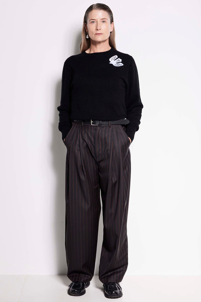 EAST ELEMENT PANT - TAILORED PANT IN BLACK PINSTRIPE