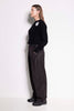 Swallow Cashmere Crew – Black long sleeve crew neck jumper with embroidery detail