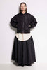 NORTH STAR BOMBER JACKET - BLACK BOMBER JACKET WITH BILLOWY SLEEVES