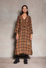 Bow Tie Dress - Full length V-neck flute sleeve dress