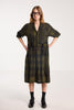 Boyfriend Dress - Forest Green Check