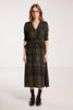 Valentine Dress - Forest Green Check