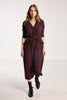 Valentine Dress - Plum Wood Print