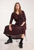 Valentine Dress - Plum Wood Print