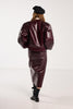 Juliet Bomber - Plum Vegan Leather