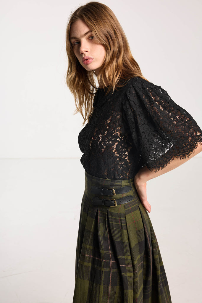 Lace Tee - Black