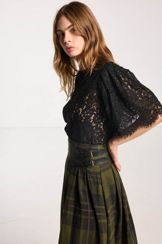 Lace Tee - Black