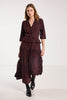 Amour Dress - Plum Wood Print