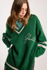 Hearted Jumper - Grass Green Merino