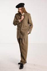 Suitor Blazer - Cedar Brown Herringbone