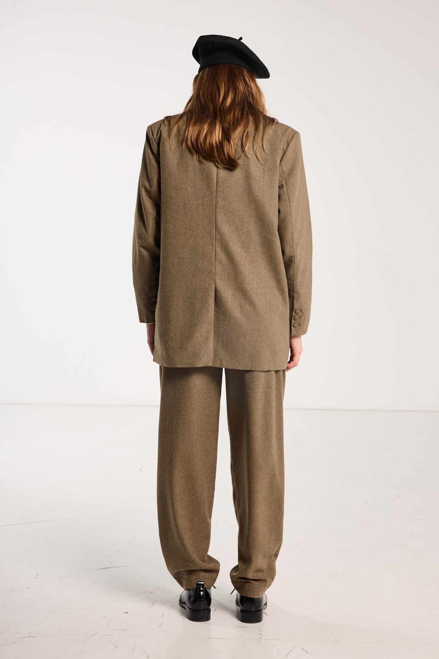 Suitor Blazer - Cedar Brown Herringbone