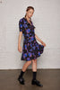 Heirloom mini dress - Violet bouquet floral print