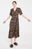 Plantation Dress - Beige Pop Palm