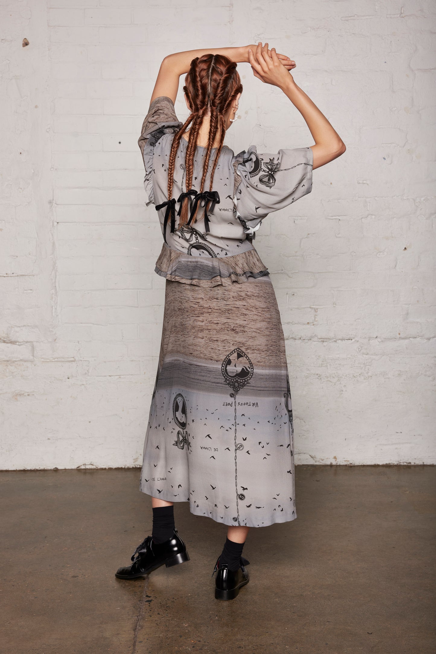 POET DRESS - SEASCAPE PRINT