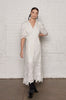 Beau monde dress - mid-length white lace dress