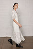 Beau monde dress - mid-length white lace dress