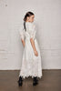 Beau monde dress - mid-length white lace dress