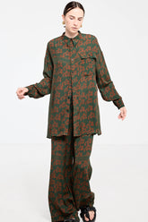 Country Club Shirt - Green Pop Palm