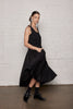 Blackbird dress - Black mid length dress