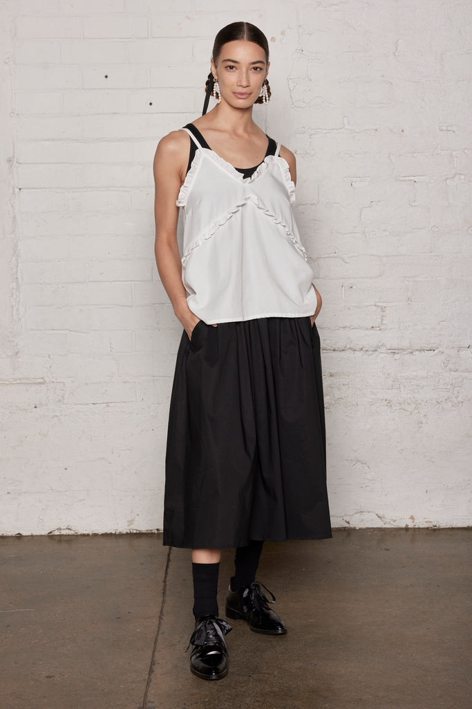 MODERN FABEL CAMI - WHITE LINEN