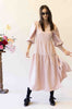 HEAVY HEARTS WRAP DRESS - PINK