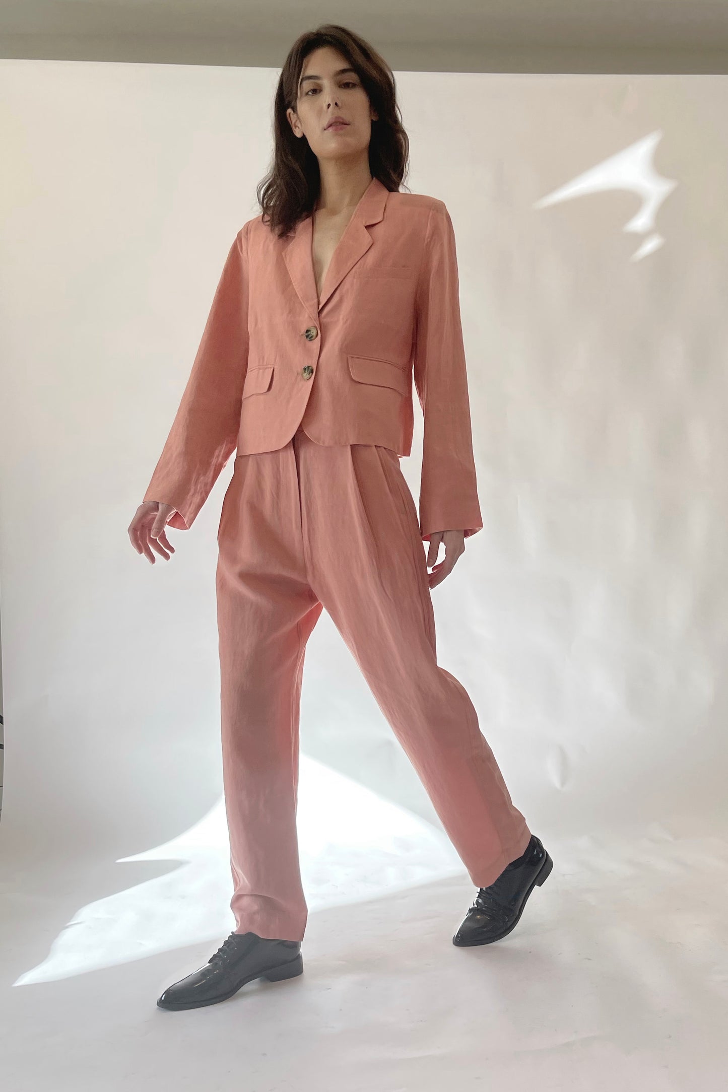 PLANET PANT - ROSEATE LINEN SILK