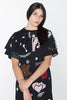 CREATURES TEE DRESS - BLACK CHAIN N HOUND PRINT