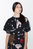 CREATURES TEE DRESS - BLACK CHAIN N HOUND PRINT