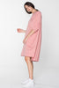 ADVOCATE TEE DRESS-PINK