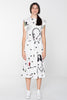 DOMESTIC DRESS - WHITE CHAIN N HOUND PRINT
