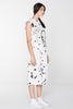 DOMESTIC DRESS - WHITE CHAIN N HOUND PRINT