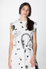 DOMESTIC DRESS - WHITE CHAIN N HOUND PRINT
