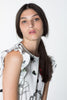 DOMESTIC DRESS - WHITE CHAIN N HOUND PRINT