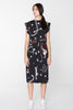 DOMESTIC DRESS - BLACK CHAIN N HOUND PRINT