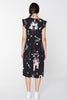 DOMESTIC DRESS - BLACK CHAIN N HOUND PRINT
