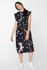 DOMESTIC DRESS - BLACK CHAIN N HOUND PRINT