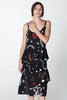 BEG FOR LOVE DRESS - BLACK CHAIN N HOUND PRINT