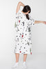 CREATURES BLOUSE - WHITE CHAIN N HOUND PRINT