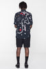 CREATURES SHIRT - BLACK CHAIN N HOUND PRINT