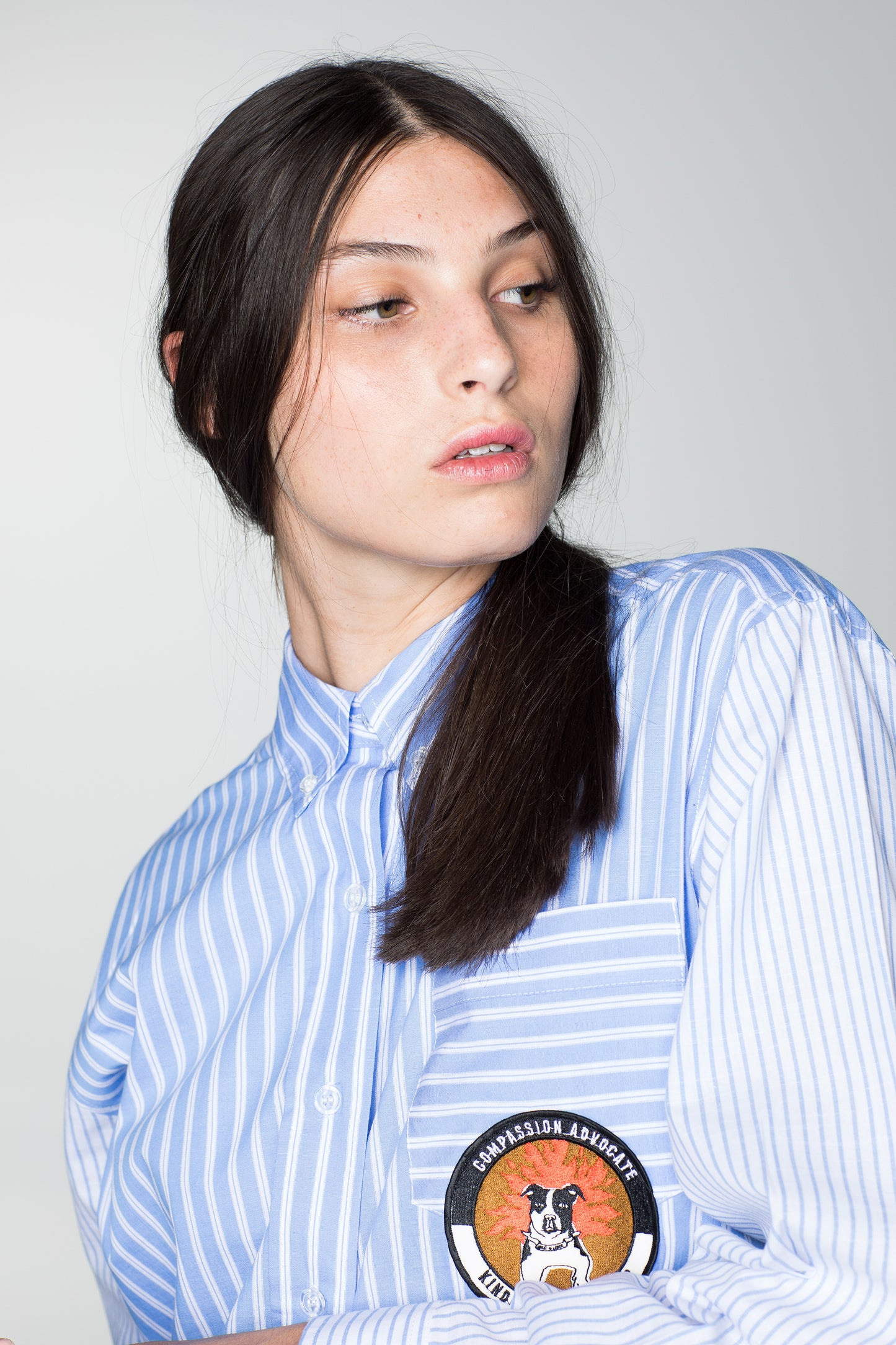 GORILLA SHIRT- OXFORD BLUE STRIPE