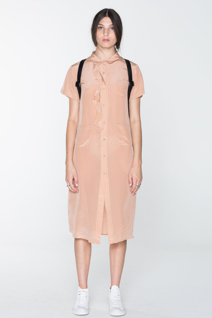 GORILLA SHIRT DRESS - OLD PINK