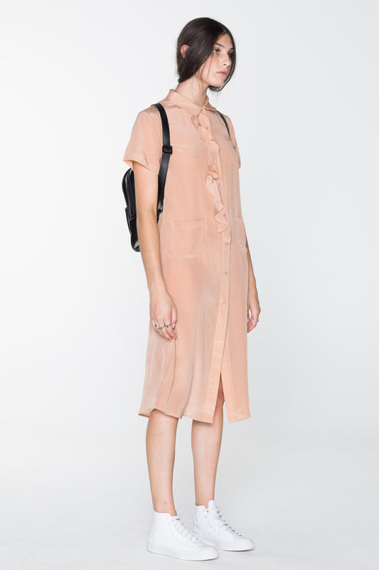 GORILLA SHIRT DRESS - OLD PINK (SAMPLE)