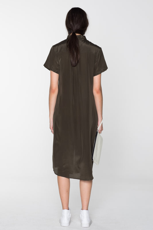 GORILLA SHIRT DRESS - KHAKI (SAMPLE)