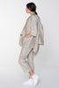 HUMANE BLAZER- NATURAL PINSTRIPE