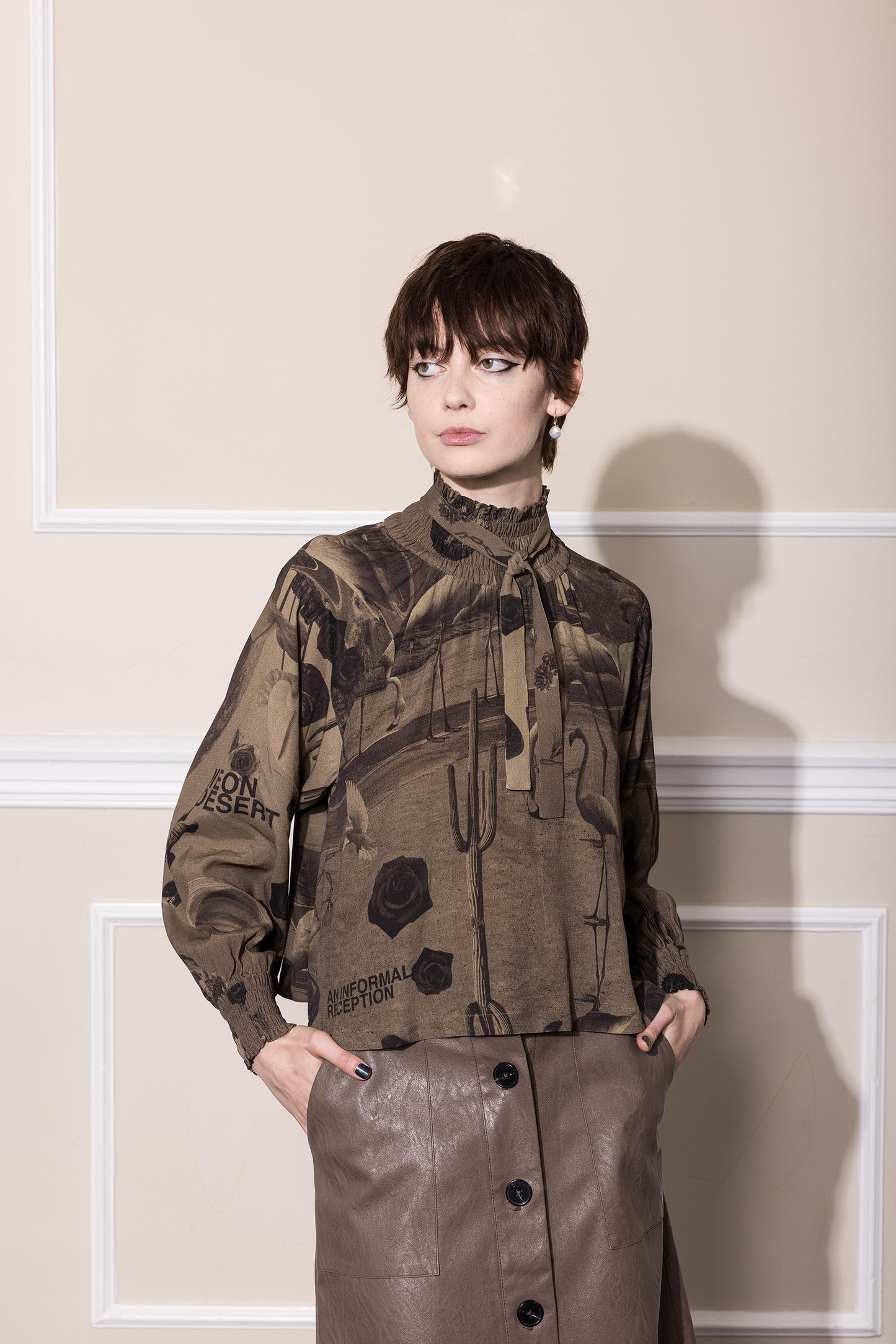 DESERT LEISURE SHIFT - CHOCOLATE PRINT